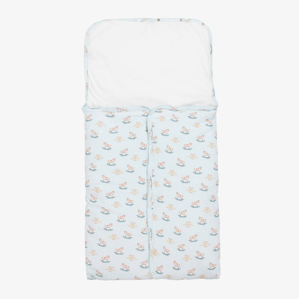 My Little Pie-Голубой конверт из хлопка супима с лошадками (81см) | Childrensalon Outlet