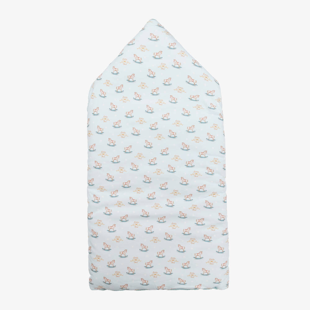 My Little Pie-Голубой конверт из хлопка супима с лошадками (81см) | Childrensalon Outlet