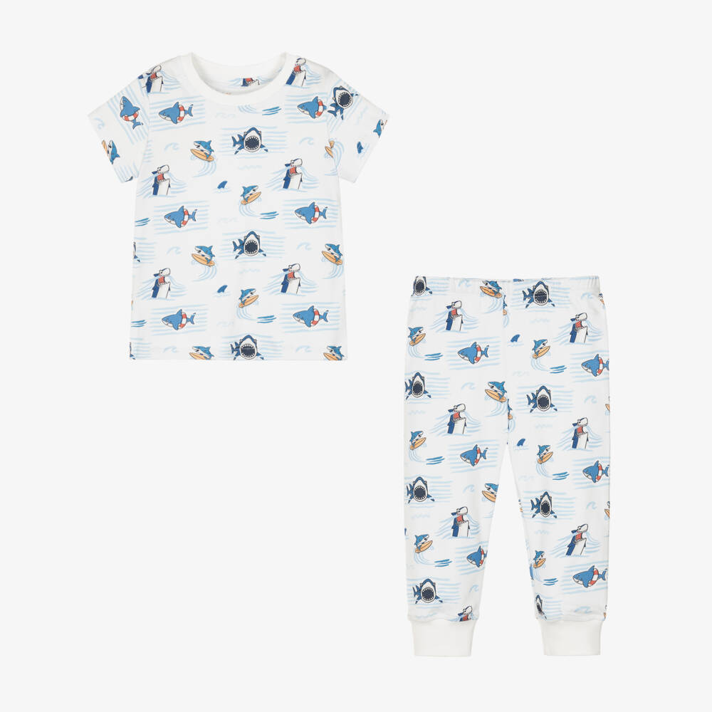 My Little Pie-Boys Supima Cotton Shark Sleepwear | Childrensalon Outlet