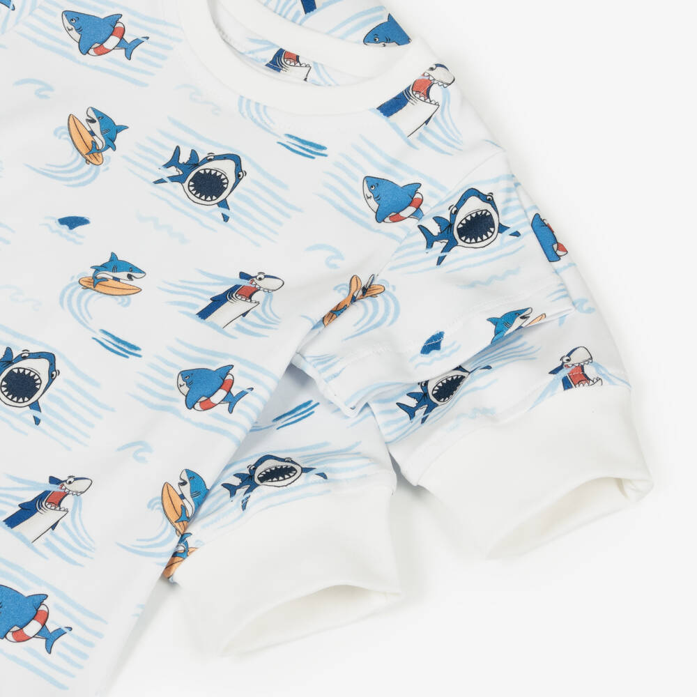 My Little Pie-Boys Supima Cotton Shark Sleepwear | Childrensalon Outlet