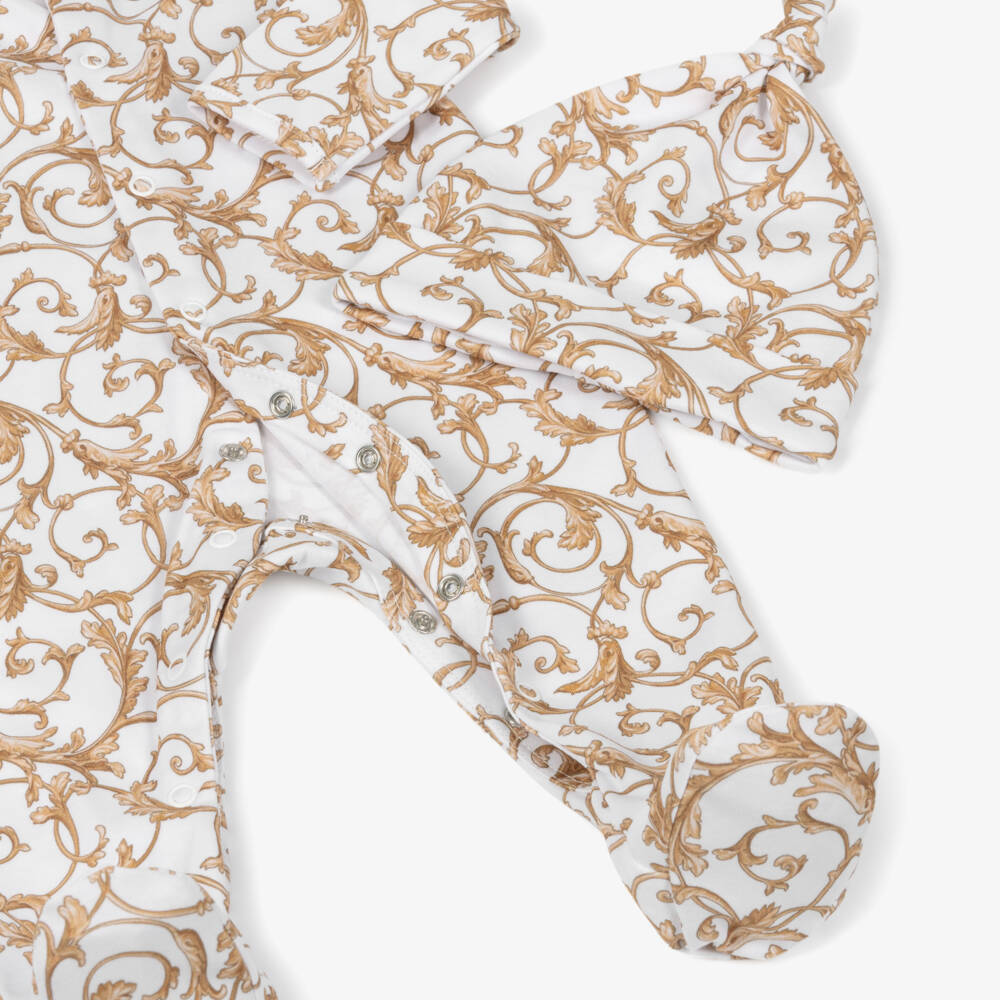 My Little Pie-بيجامة أطفال بيضاء من سوبيما الفاخرة | Childrensalon Outlet