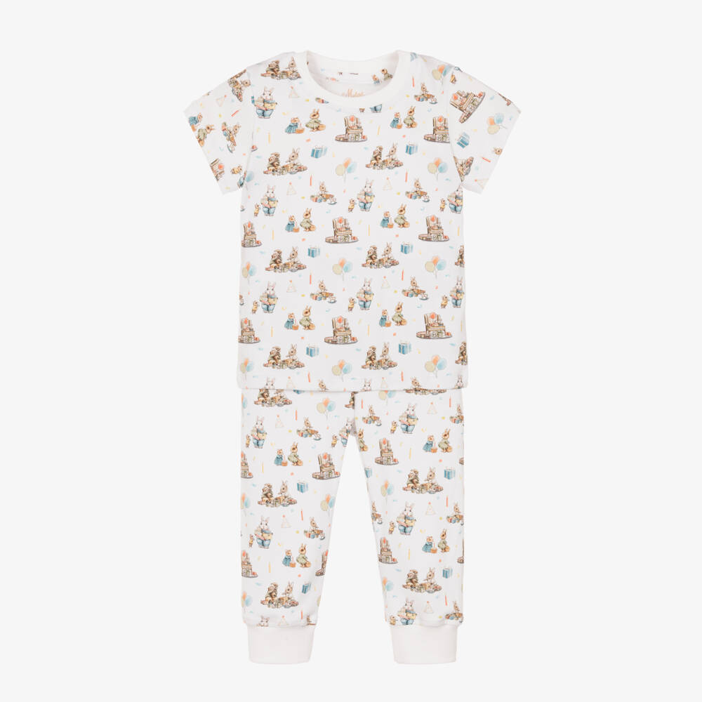 My Little Pie-Boys White Birthday Pyjama Set | Childrensalon Outlet