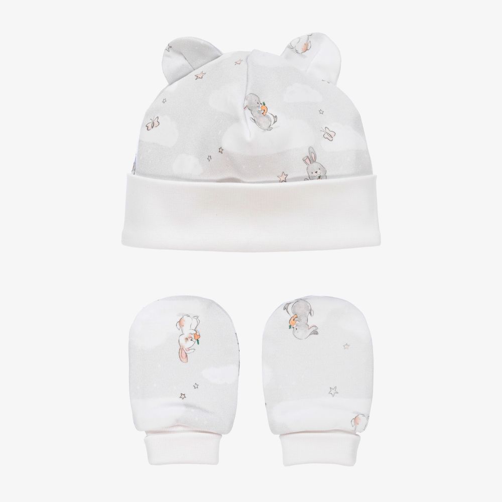 My Little Pie - Bunny-Clouds Hat & Mittens Set | Childrensalon