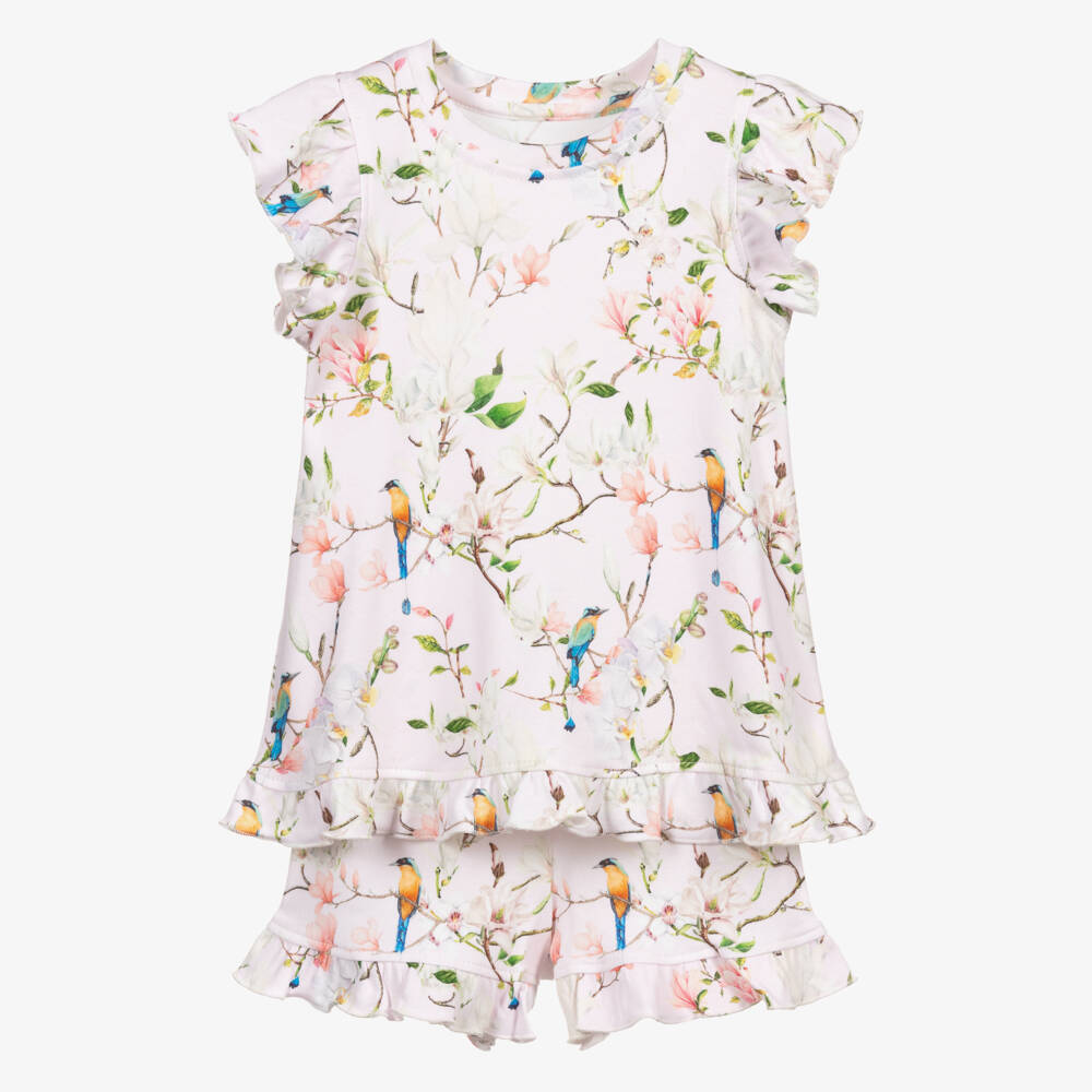 My Little Pie-Girls Floral Cotton Sleepwear Set | Childrensalon Outlet