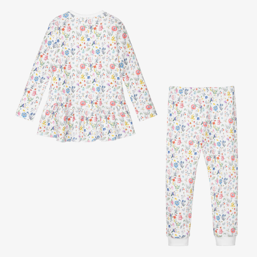 My Little Pie-Белая пижама с полевыми цветами для девочек | Childrensalon Outlet