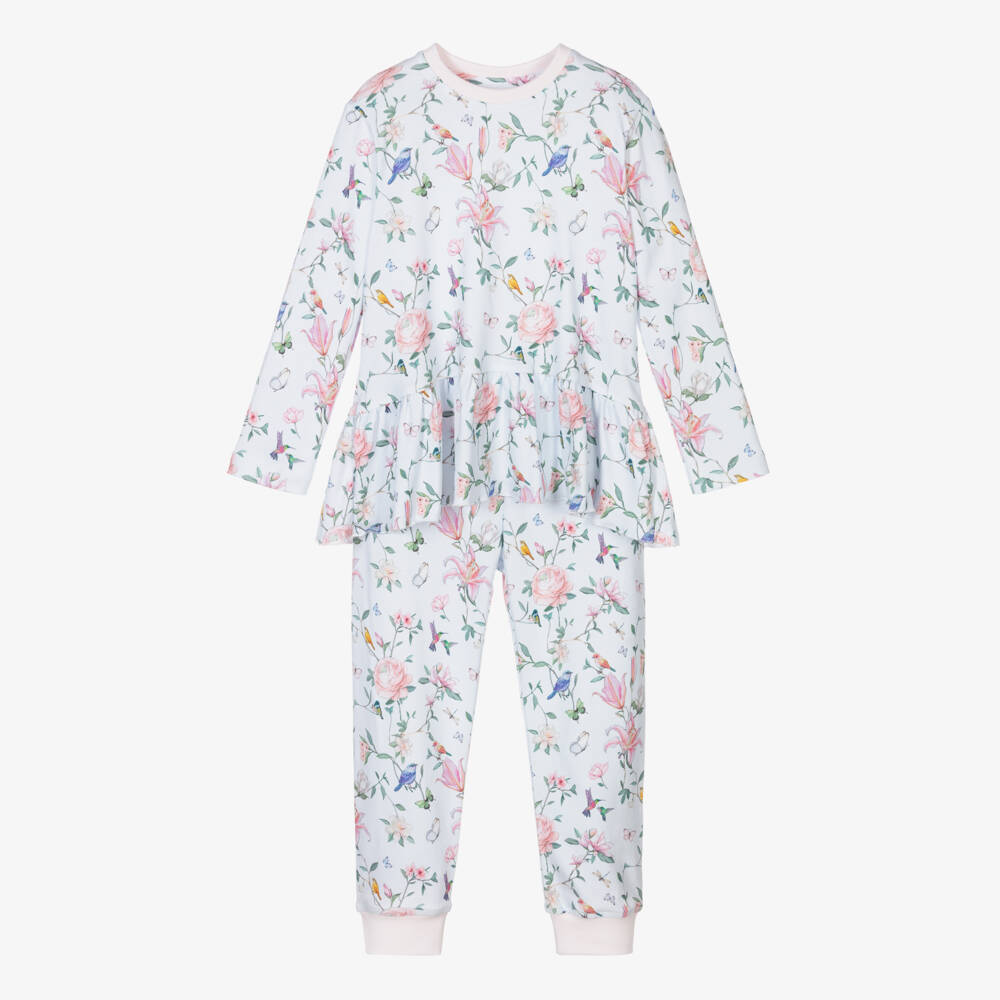 My Little Pie-Girls Floral Supima Cotton Pyjamas | Childrensalon Outlet