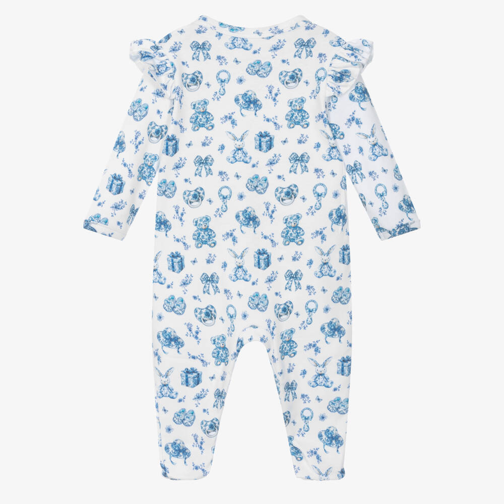 My Little Pie-Girls Floral Supima Cotton Sleepsuit | Childrensalon Outlet