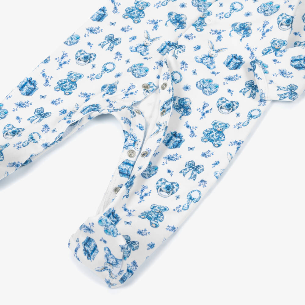 My Little Pie-Girls Floral Supima Cotton Sleepsuit | Childrensalon Outlet