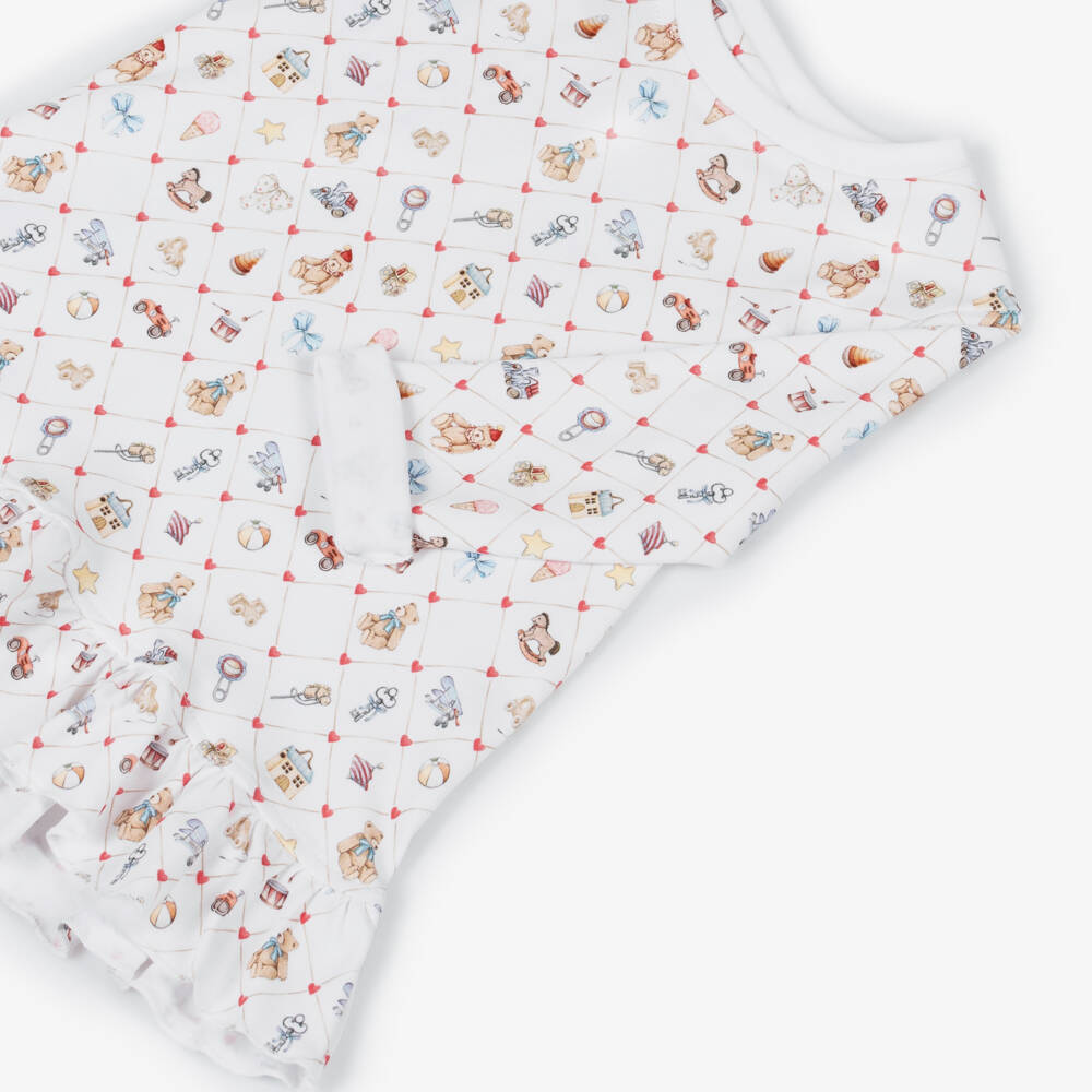 My Little Pie-Girls Heart Print Cotton Pyjama Set | Childrensalon Outlet