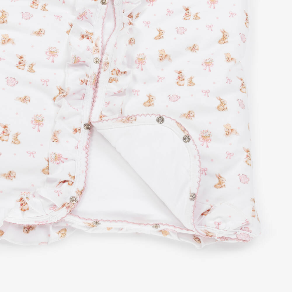 My Little Pie-Girls Ivory Bunny Print Nest | Childrensalon Outlet