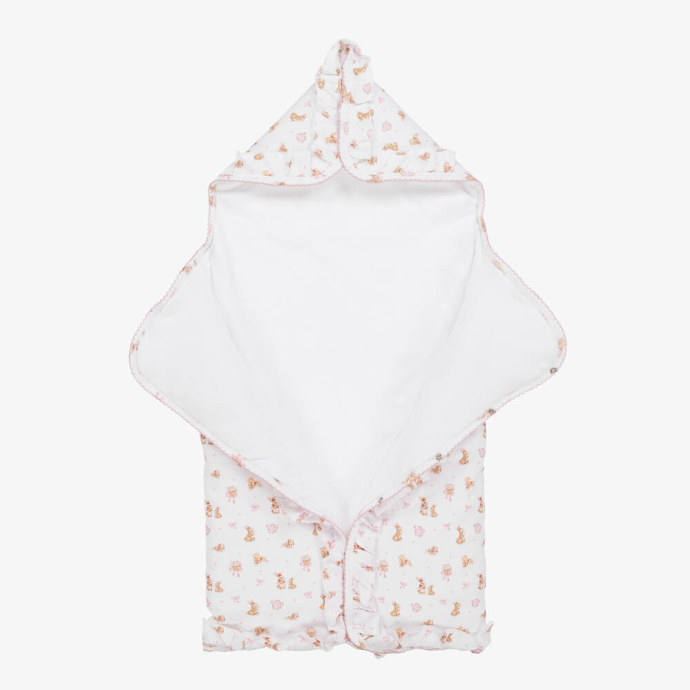 My Little Pie-Girls Ivory Bunny Print Nest | Childrensalon Outlet