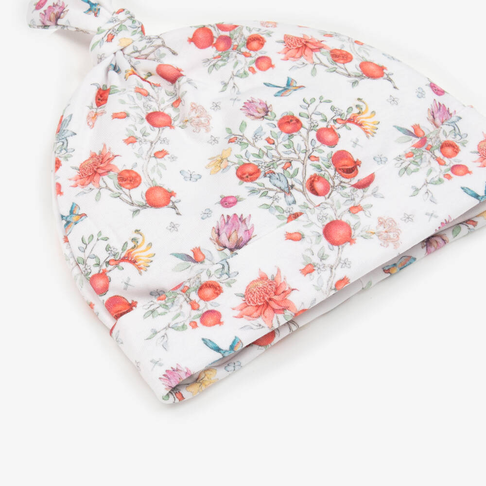 My Little Pie-Girls Ivory Cotton Pomegranate Hat | Childrensalon Outlet