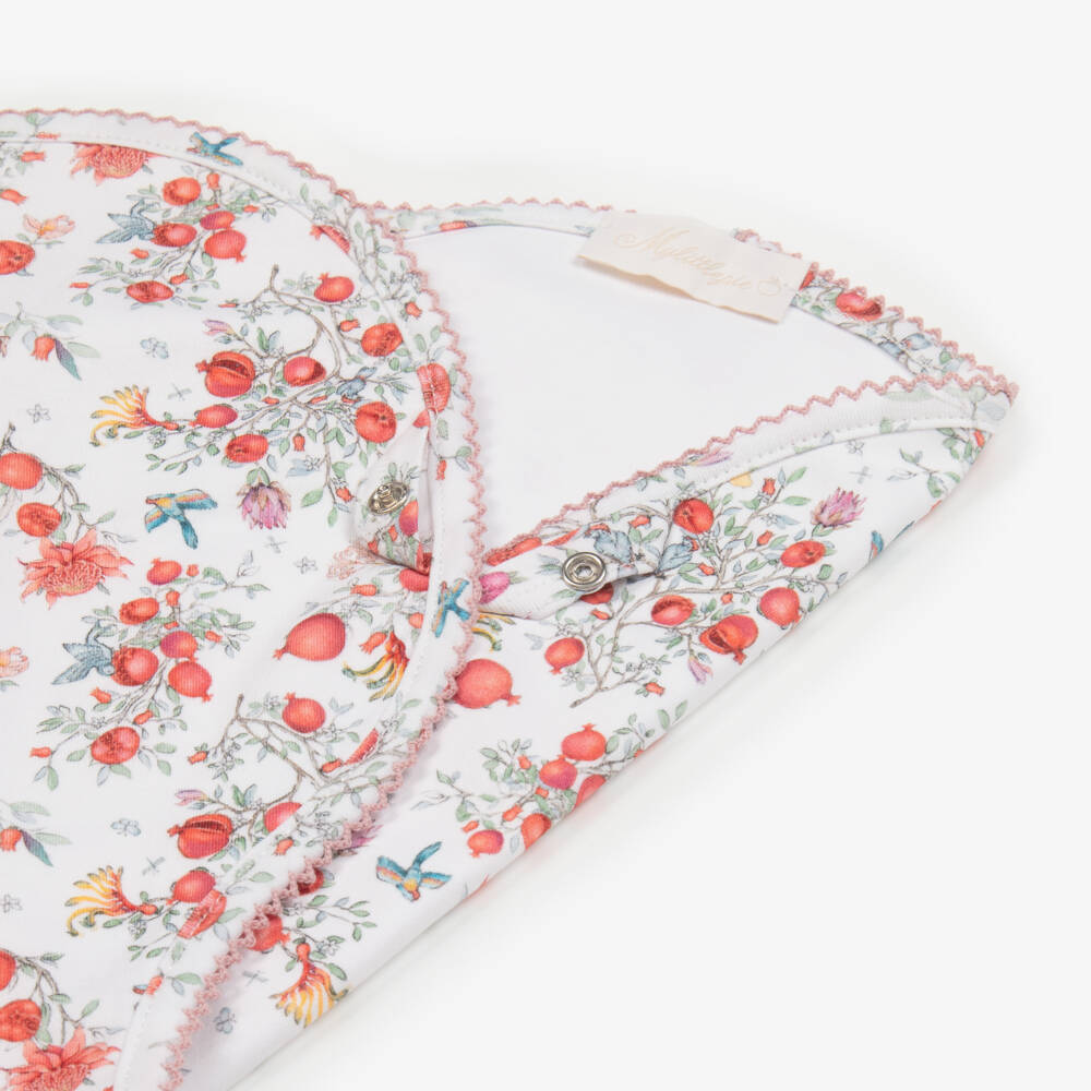 My Little Pie-Girls Ivory Cotton Pomegranate Muslin | Childrensalon Outlet