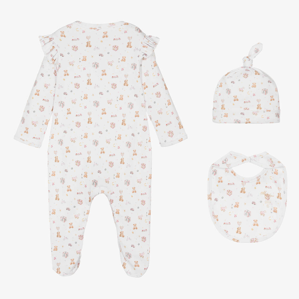 My Little Pie-Girls Ivory Cotton Toys Babysuit Set | Childrensalon Outlet