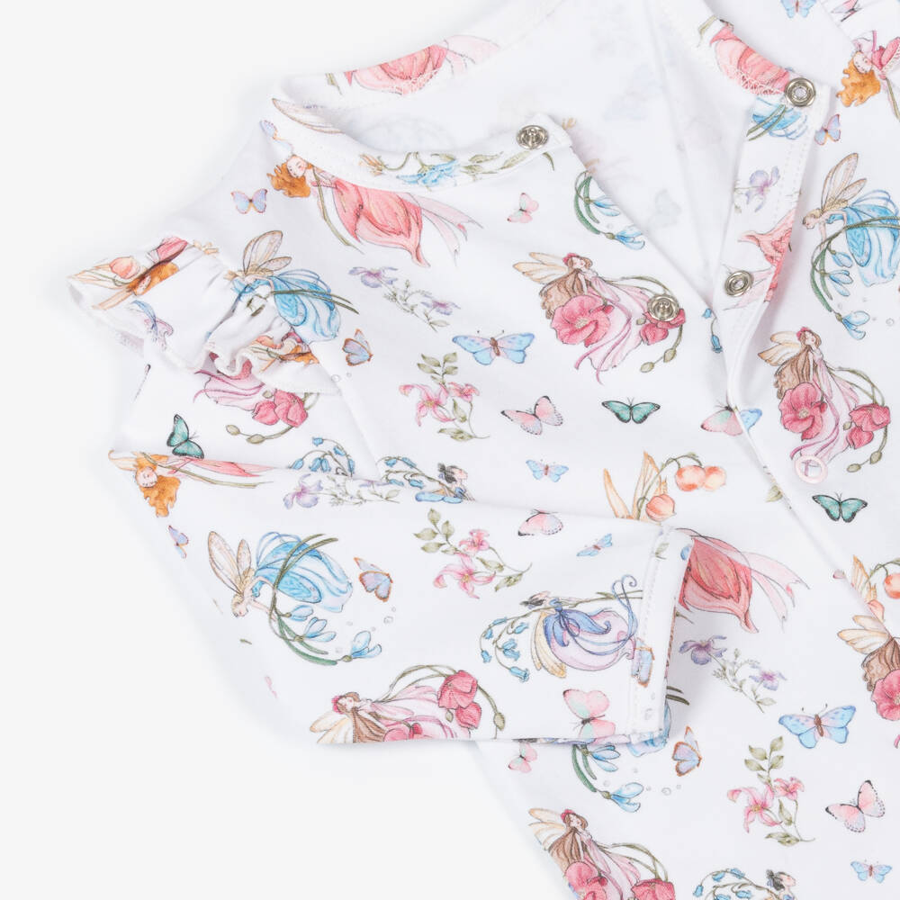 My Little Pie-Girls Ivory Fairy Print Onesie | Childrensalon Outlet
