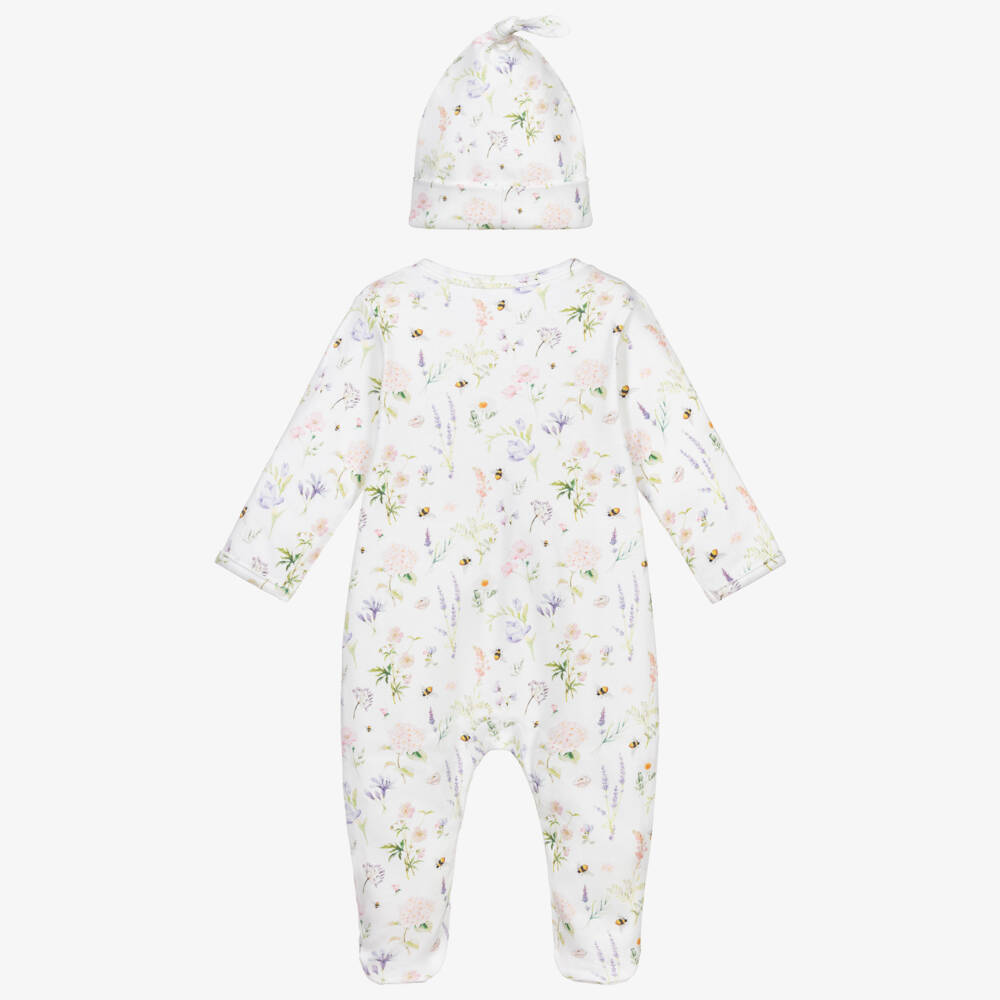 My Little Pie-Girls Ivory Floral Babygrow Set | Childrensalon Outlet