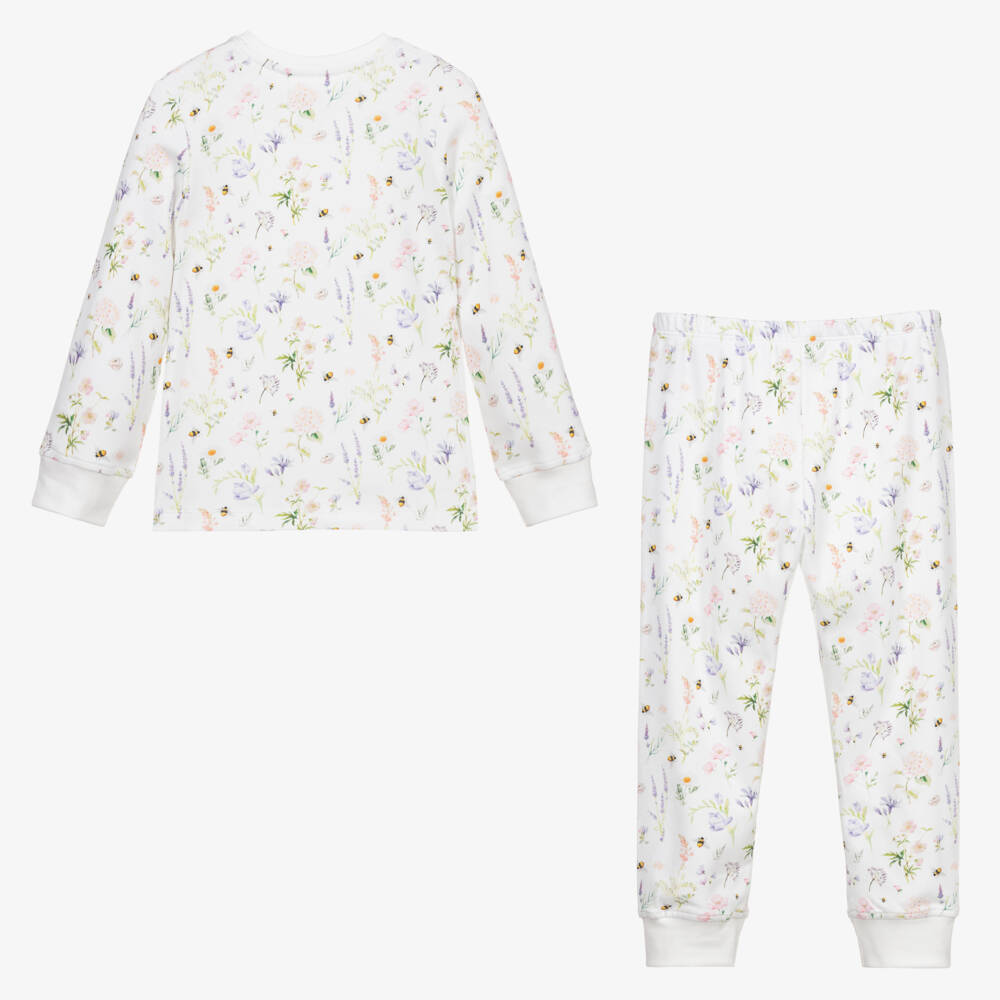 ماي ليتل باي-بيجاما قطن سوبيما عضوي لون عاجي للبنات | Childrensalon Outlet