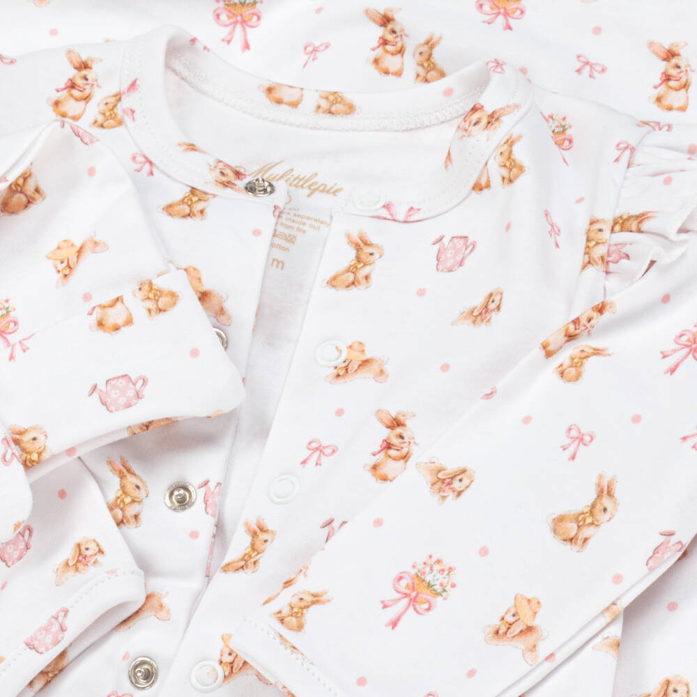 My Little Pie-Girls Ivory & Pink Babygrow Set | Childrensalon Outlet
