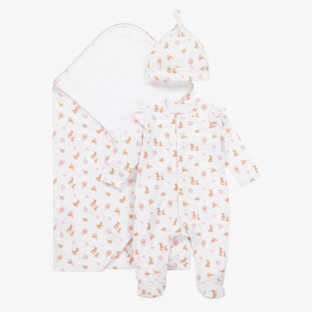 My Little Pie-Girls Ivory & Pink Babygrow Set | Childrensalon Outlet