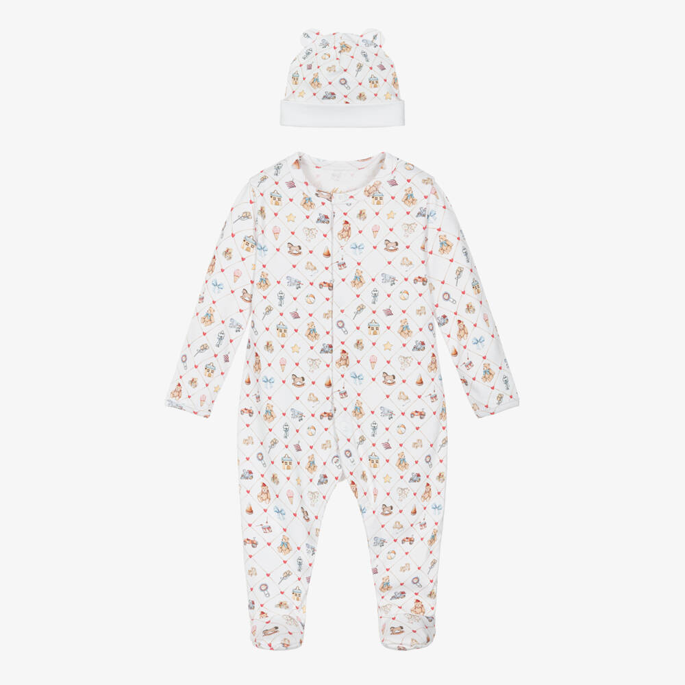 My Little Pie-Girls Ivory Toy Print Babysuit Set | Childrensalon Outlet