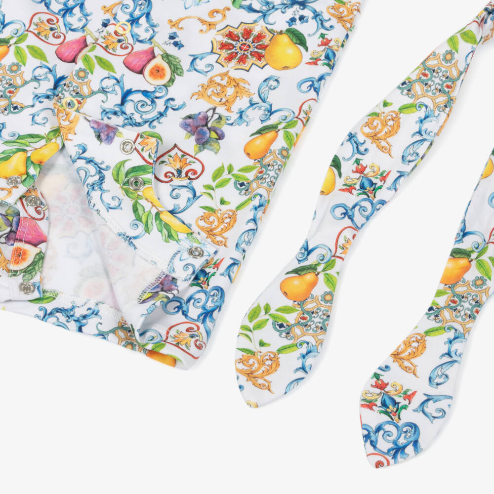 My Little Pie-Girls Mediterranean Print Cotton Shortie Set | Childrensalon Outlet