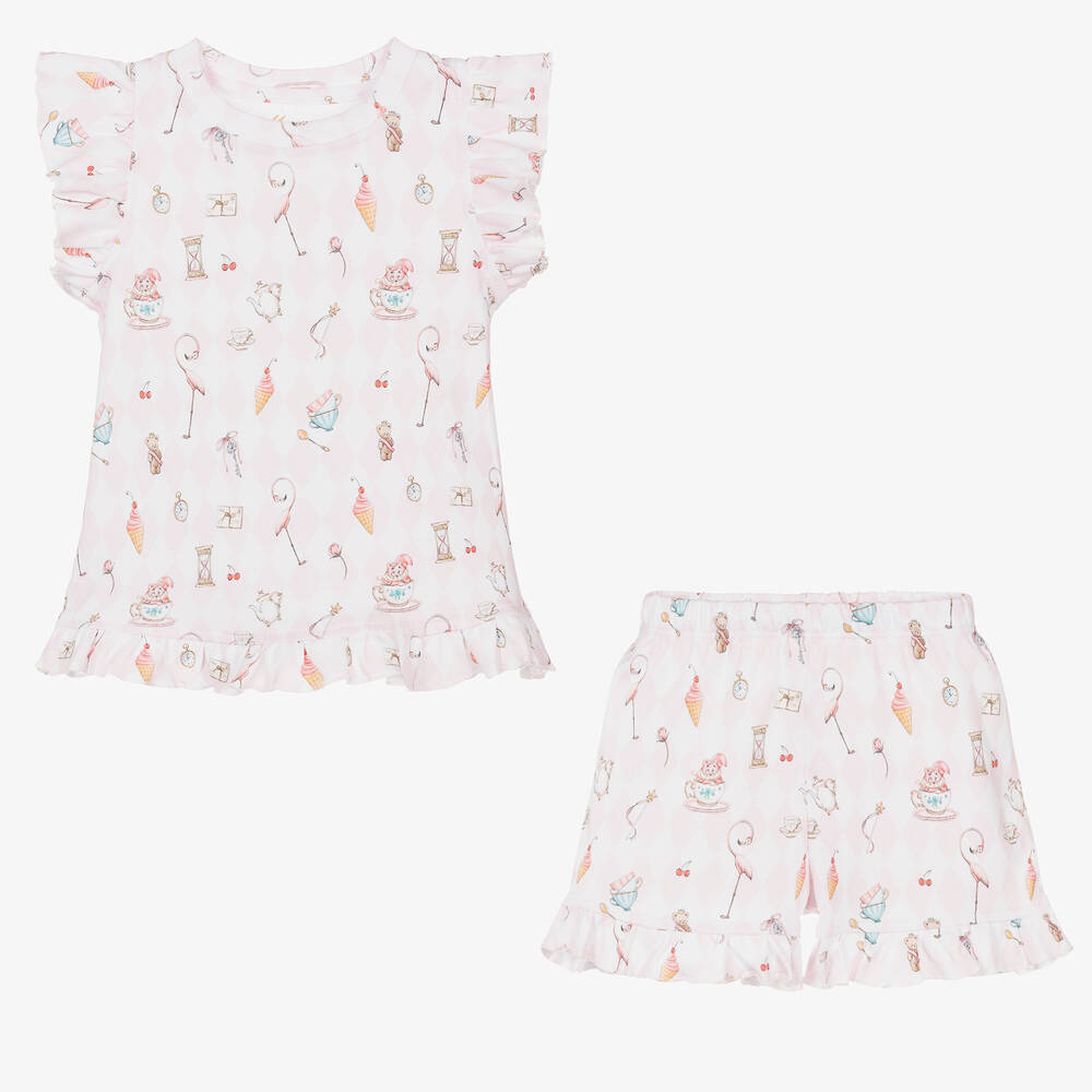 My Little Pie-Girls Pink Cotton Pink Diamond Pyjamas | Childrensalon Outlet