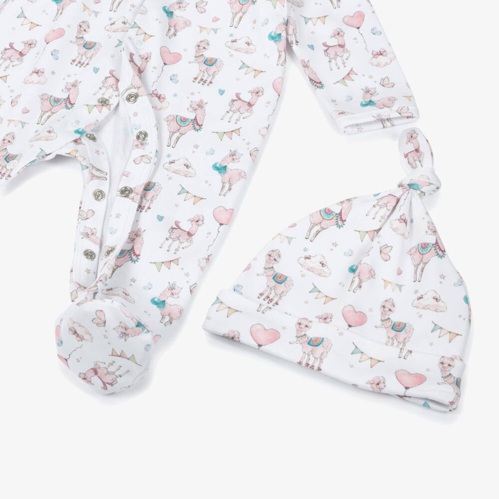 My Little Pie-Розовый хлопковый комплект с ламой для девочек | Childrensalon Outlet