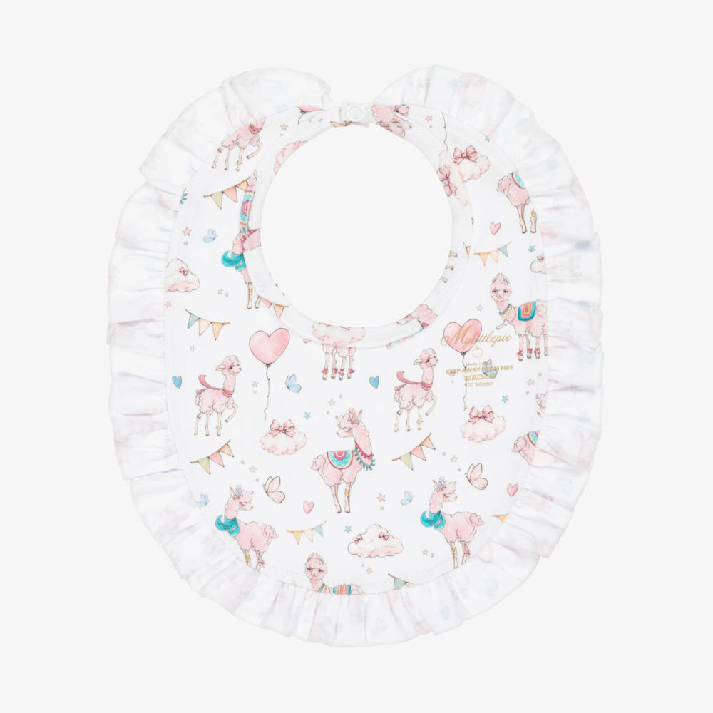 My Little Pie-Girls Pink Llama Dream Bib | Childrensalon Outlet