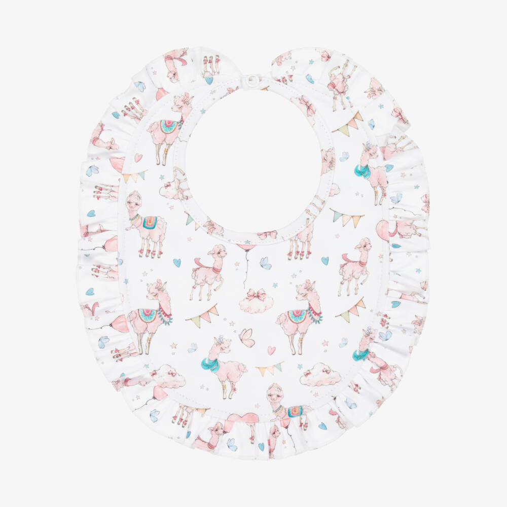 My Little Pie-Girls Pink Llama Dream Bib | Childrensalon Outlet