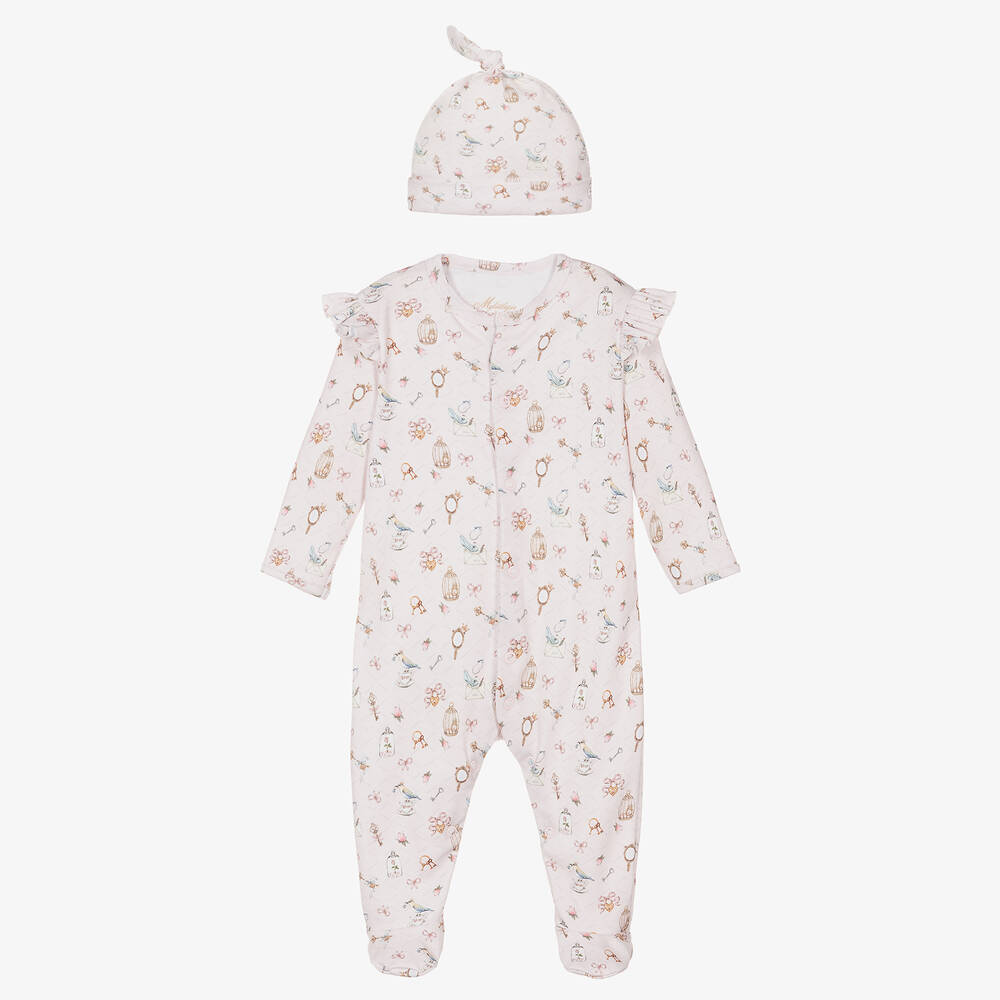My Little Pie-Girls Pink Rosie Babysuit & Hat Set | Childrensalon Outlet