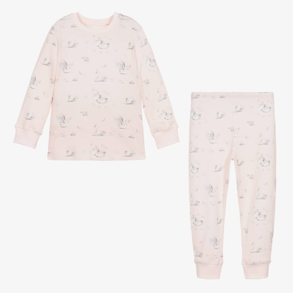 ماي ليتل باي-بيجاما قطن عضوي لون زهري للبنات | Childrensalon Outlet