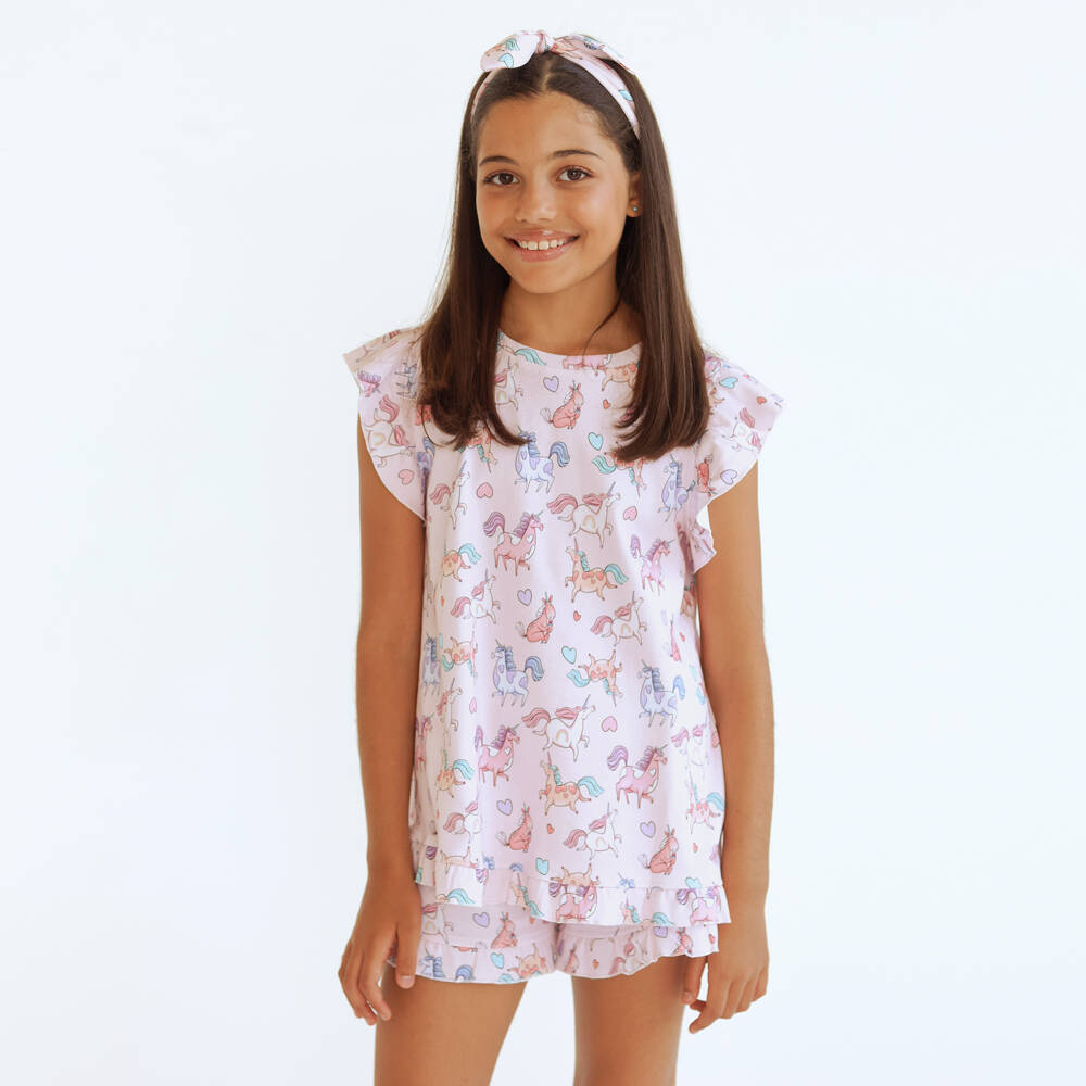 My Little Pie-Girls Pink Unicorn Cotton Sleepwear | Childrensalon Outlet