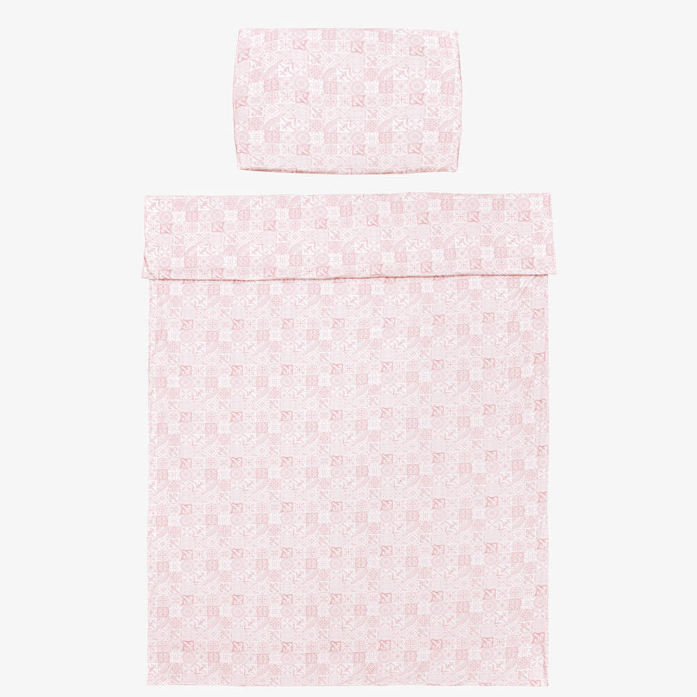 My Little Pie-Girls Pink & White Amalfi Supima Cotton Single Bedding Set (200cm) | Childrensalon Outlet