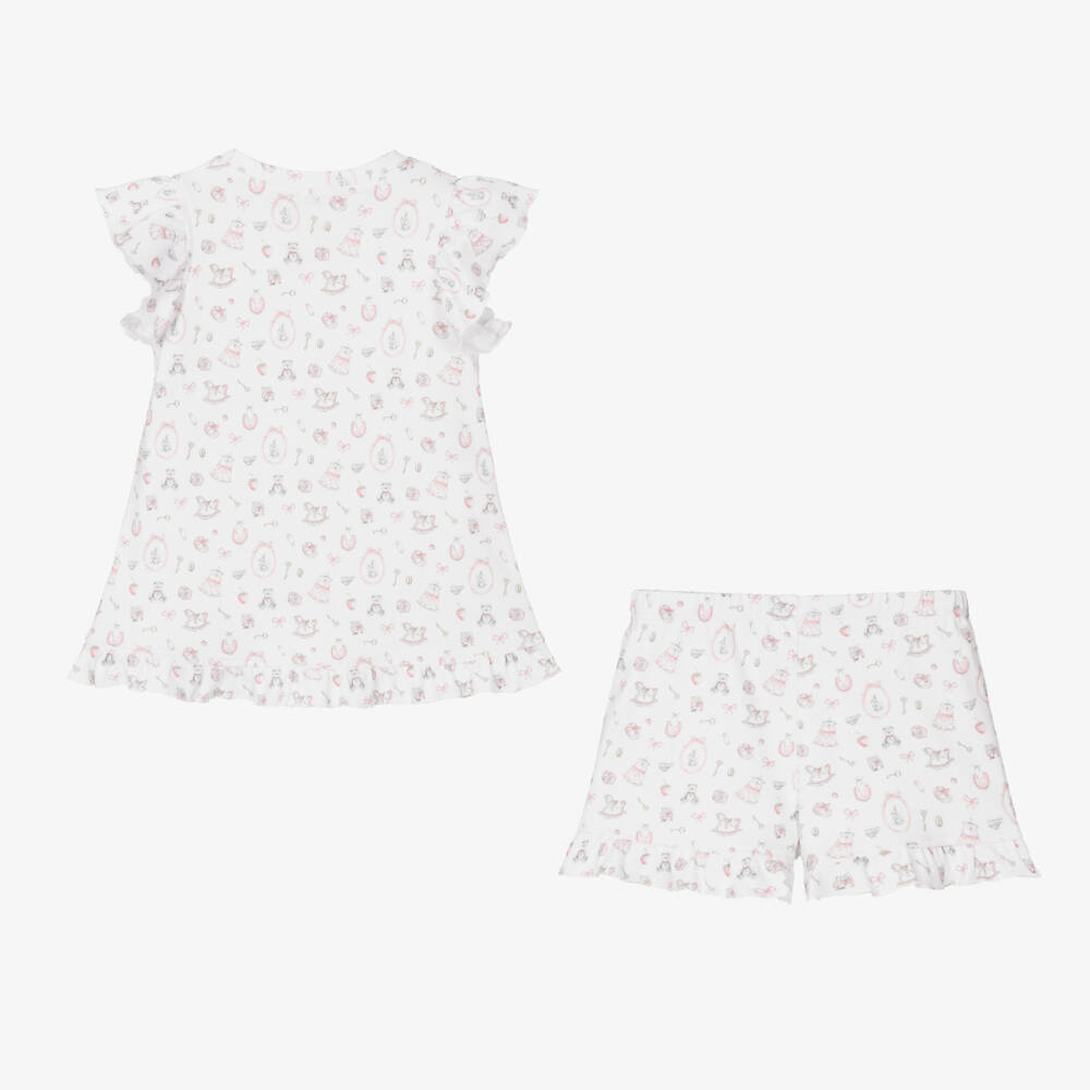My Little Pie-Girls Pink & White Ruffle Pyjamas | Childrensalon Outlet