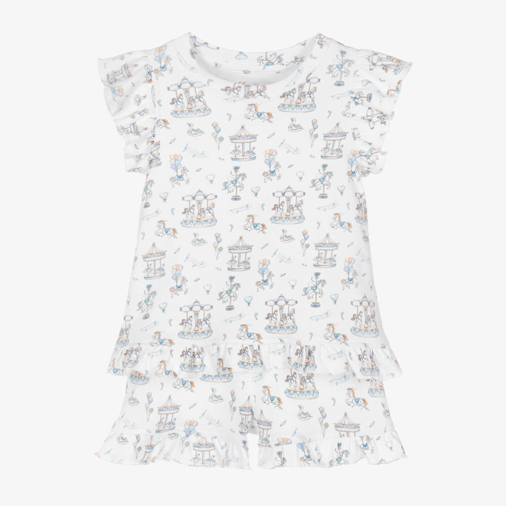 My Little Pie-Girls Soft White Cotton Pyjamas | Childrensalon Outlet