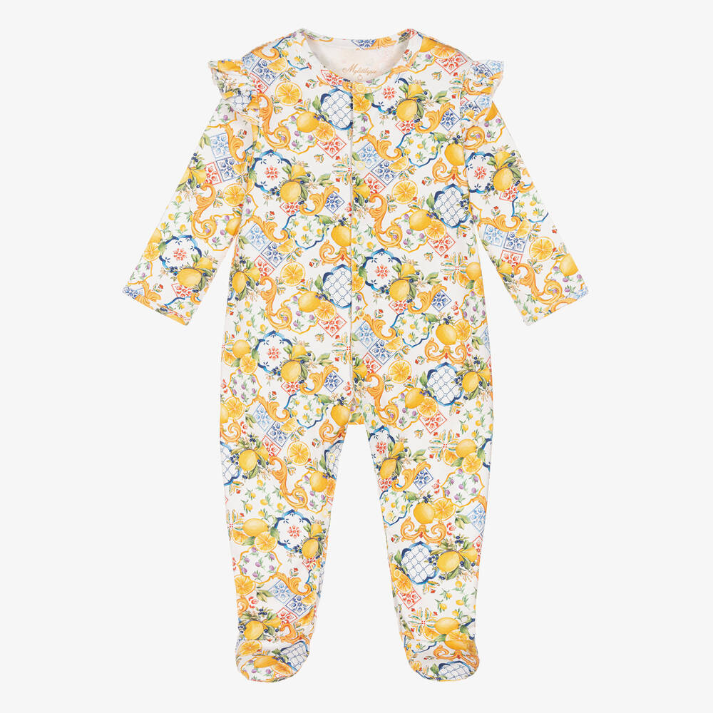 My Little Pie - Girls Supima Cotton Capri Babygrow | Childrensalon