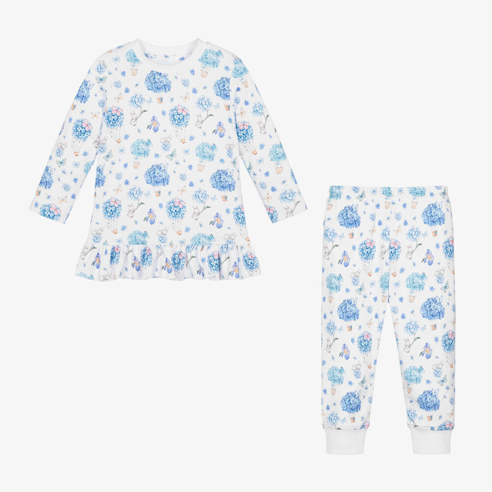 My Little Pie-Girls Supima Cotton Hydrangea Pyjamas | Childrensalon Outlet