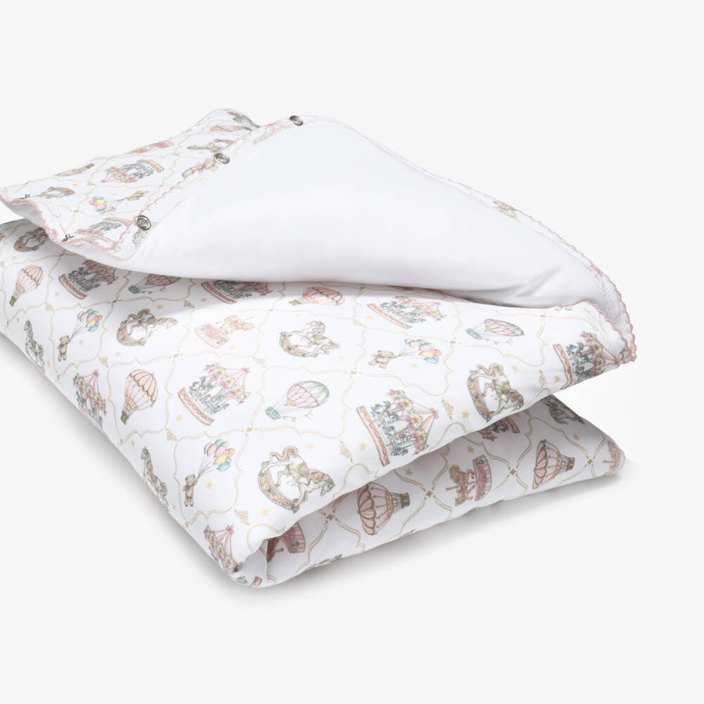 My Little Pie-Girls White & Pink Supima Cotton Coquette Nest (82cm) | Childrensalon Outlet