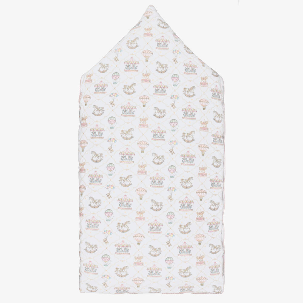 My Little Pie-Girls White & Pink Supima Cotton Coquette Nest (82cm) | Childrensalon Outlet