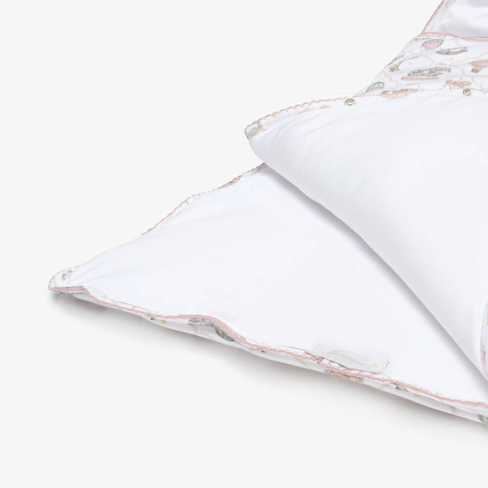 My Little Pie-Girls White & Pink Supima Cotton Coquette Nest (82cm) | Childrensalon Outlet