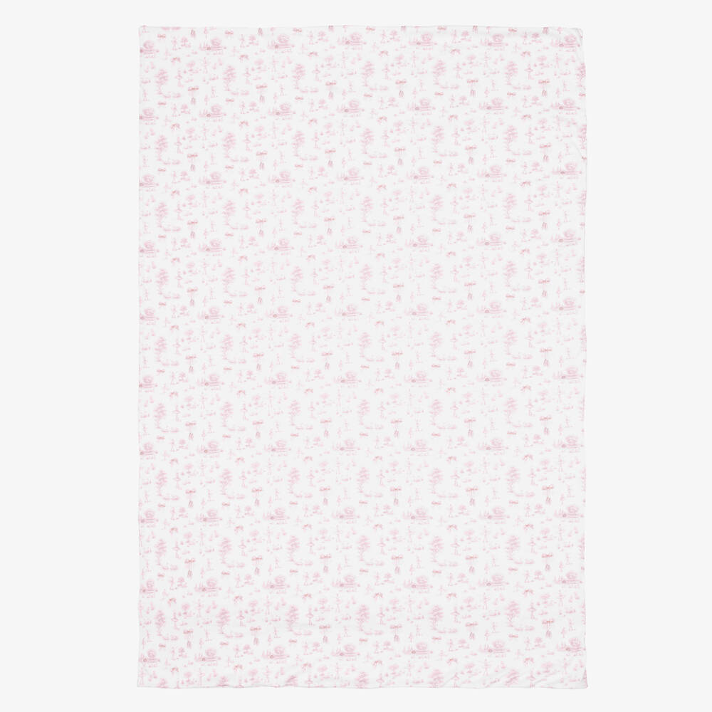 My Little Pie-Girls White & Pink Swan Lake Supima Cotton Cot Bed Set | Childrensalon Outlet