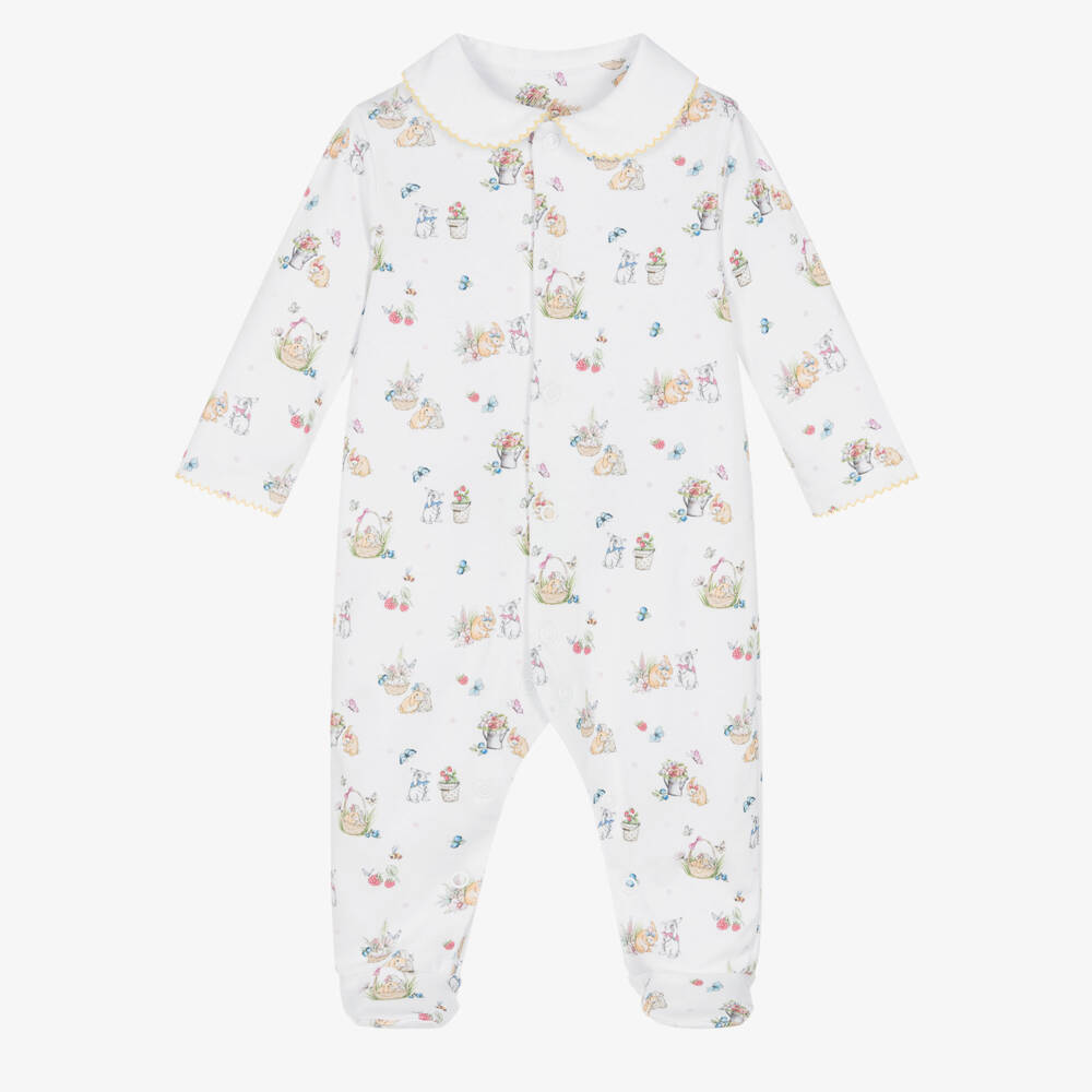 My Little Pie-Girls White Supima Cotton Berries Babygrow | Childrensalon Outlet