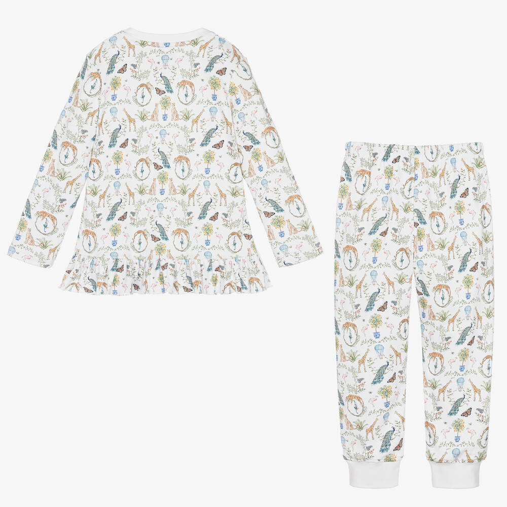 My Little Pie-Белая пижама из хлопка супима с фантазийным принтом | Childrensalon Outlet