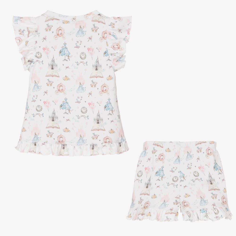My Little Pie-Girls White Supima Cotton Cinderella Pyjamas | Childrensalon Outlet