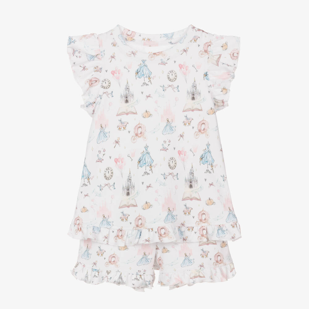 My Little Pie-Girls White Supima Cotton Cinderella Pyjamas | Childrensalon Outlet