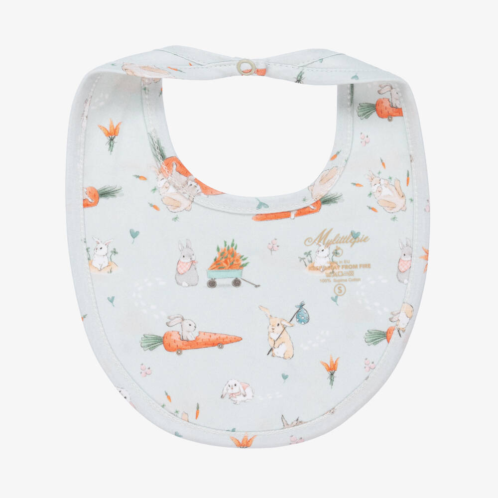 My Little Pie-Зеленый слюнявчик с кроликами | Childrensalon Outlet