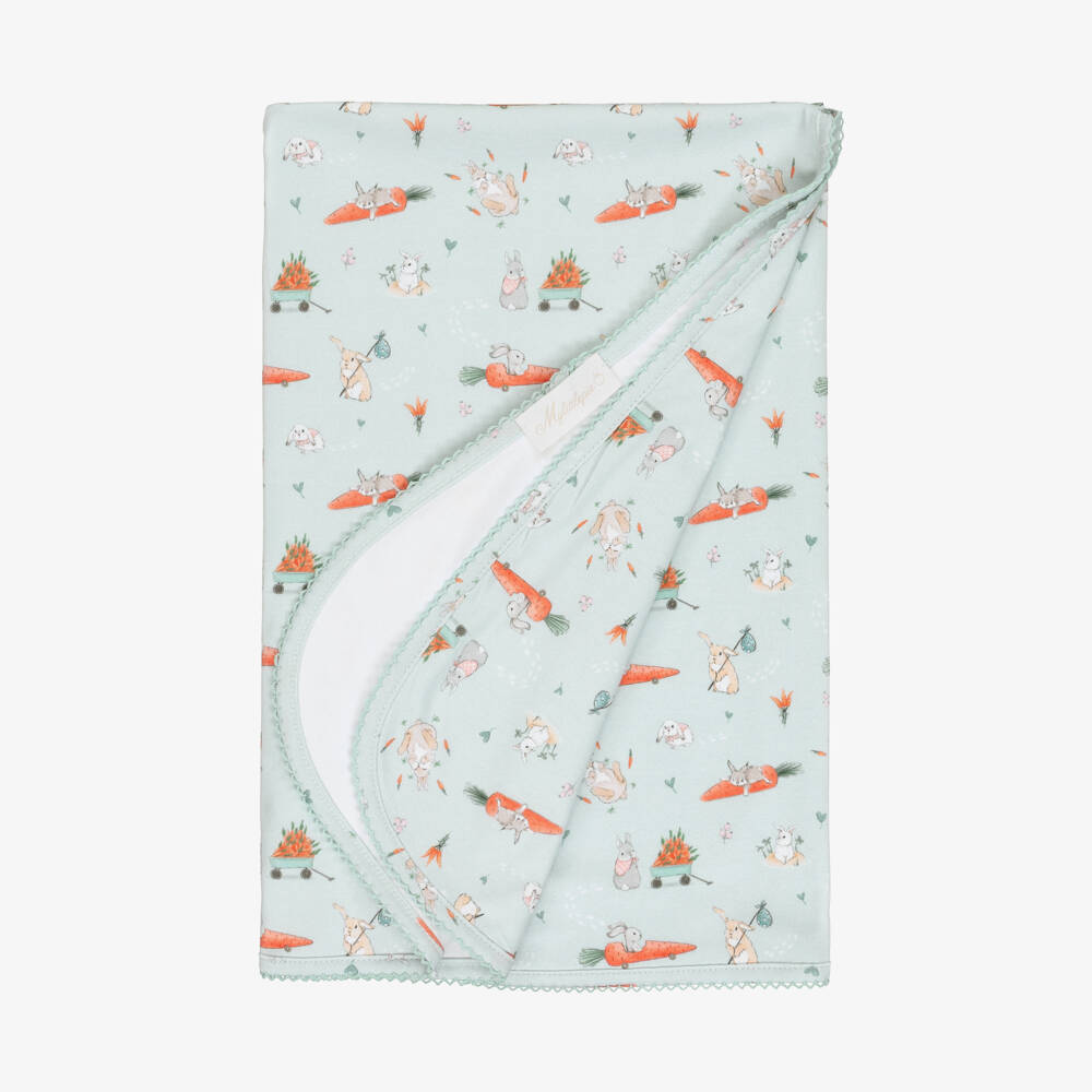 My Little Pie-Green Supima Cotton Honey Bunny Blanket (82cm) | Childrensalon Outlet