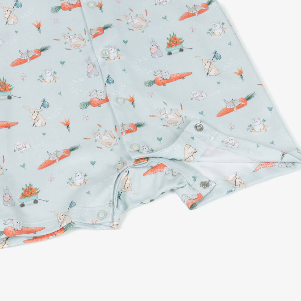 My Little Pie-Green Supima Cotton Honey Bunny Shortie | Childrensalon Outlet