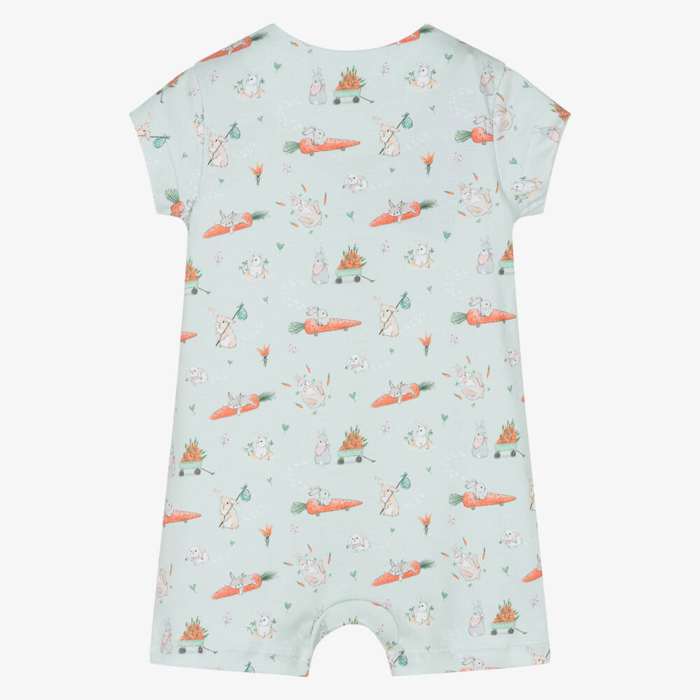 My Little Pie-Green Supima Cotton Honey Bunny Shortie | Childrensalon Outlet