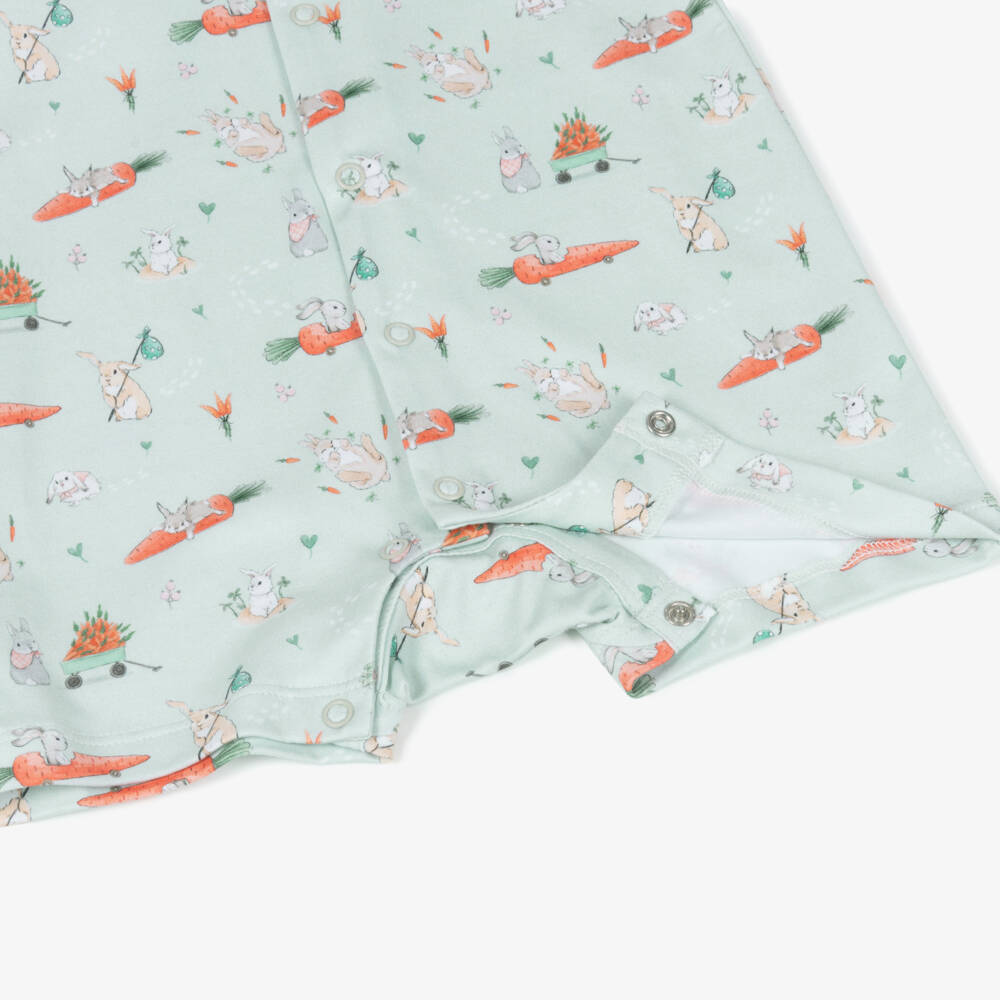 My Little Pie-Green Supima Cotton Honey Bunny Shortie | Childrensalon Outlet